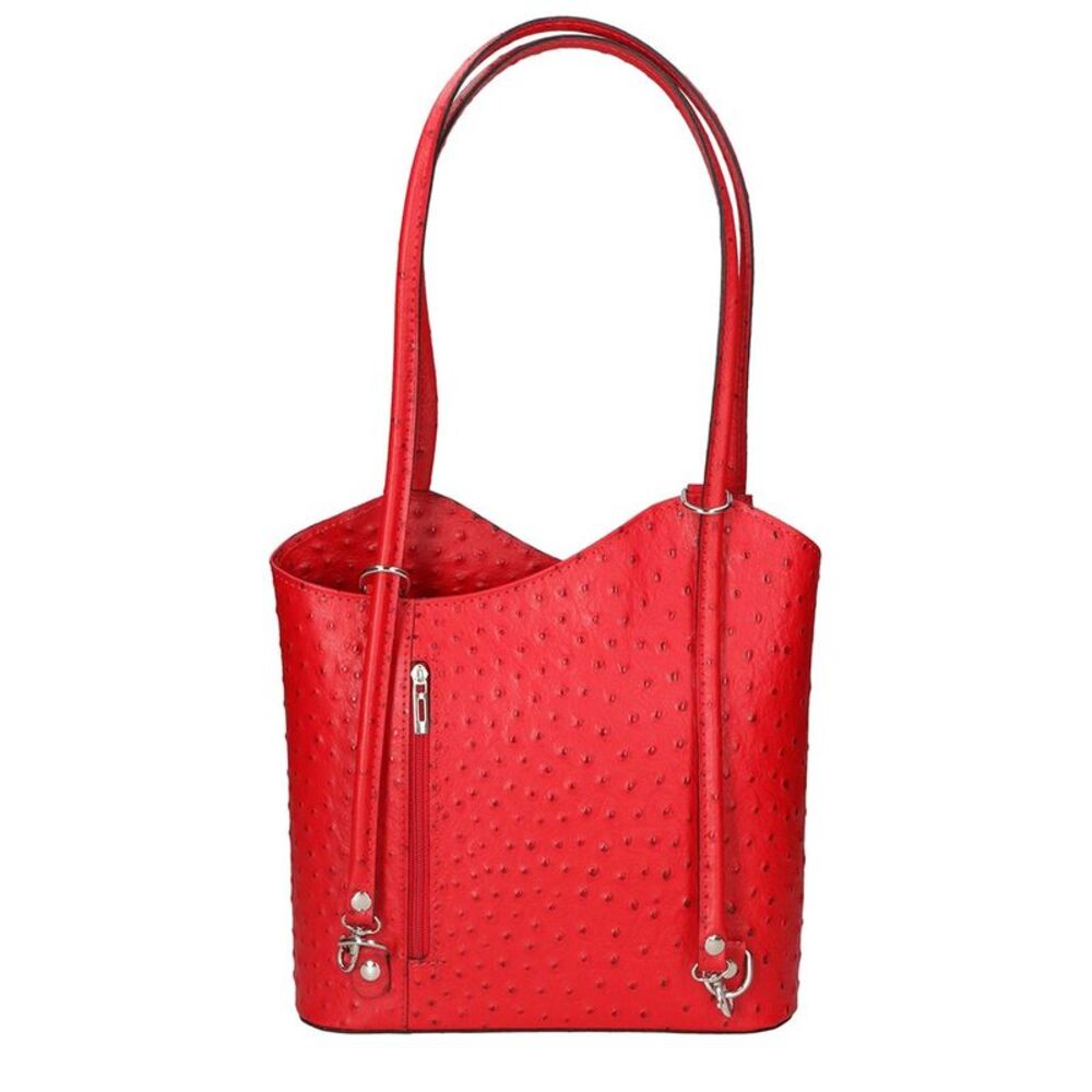 Chiara Ferretti Leather Shopper Tote, Red